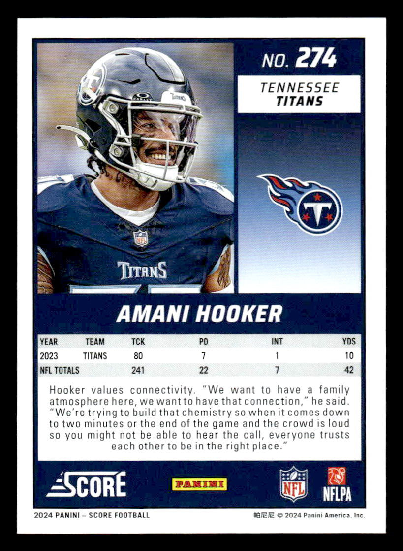 2024 Score #274 Amani Hooker