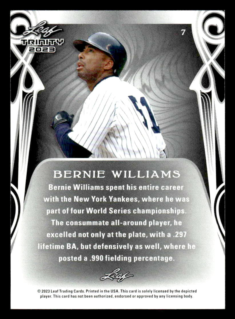 2023 Leaf Trinity #7 Bernie Williams