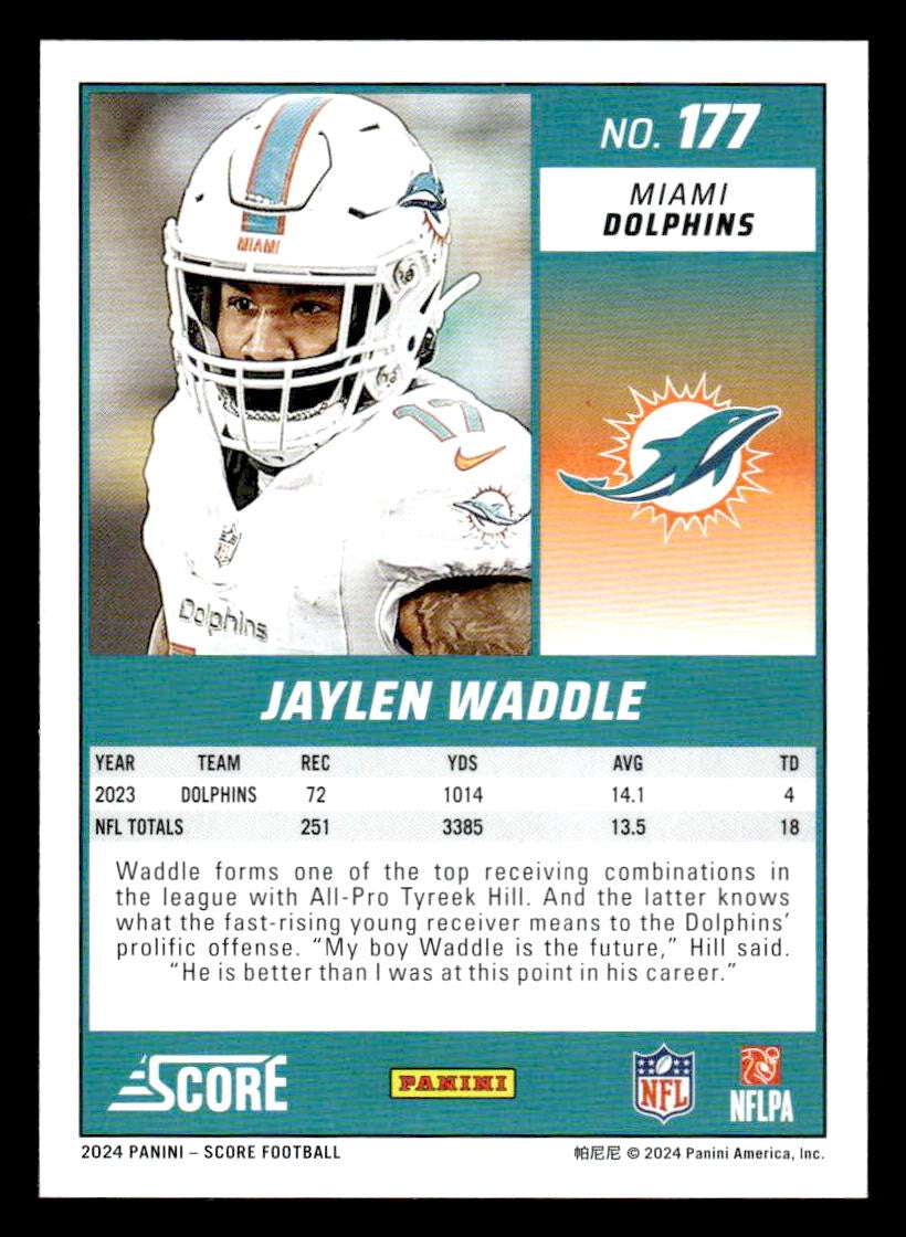 2024 Score #177 Jaylen Waddle