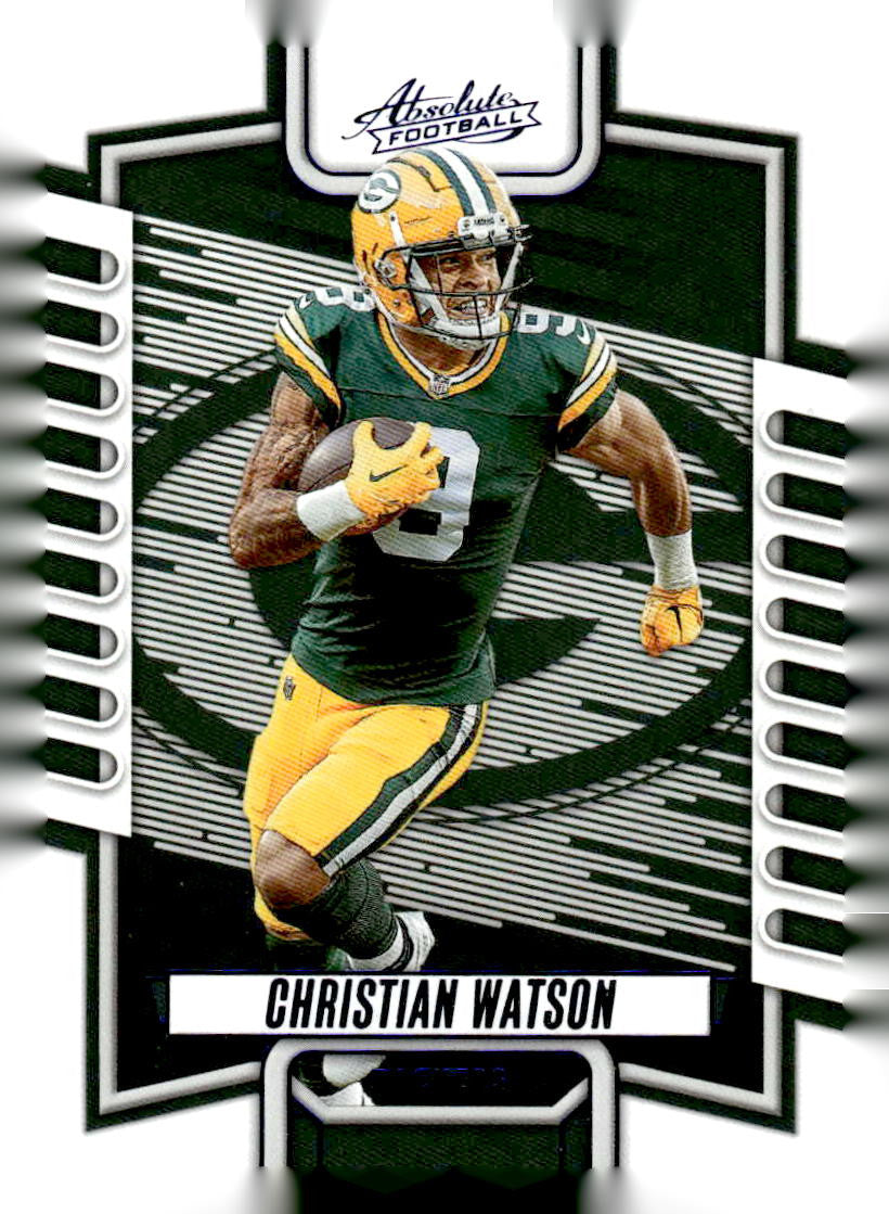 2023 Panini Absolute #95 Christian Watson Blue