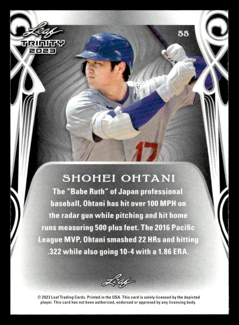 2023 Leaf Trinity #55 Shohei Ohtani