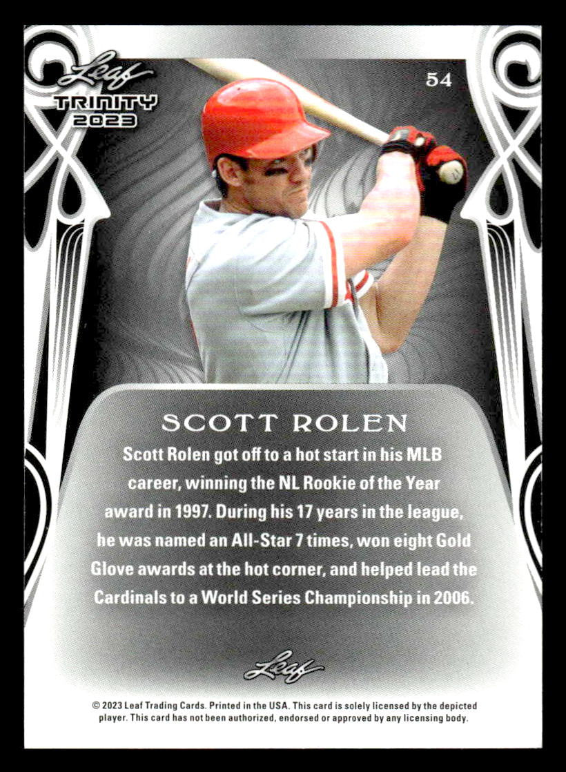 2023 Leaf Trinity #54 Scott Rolen
