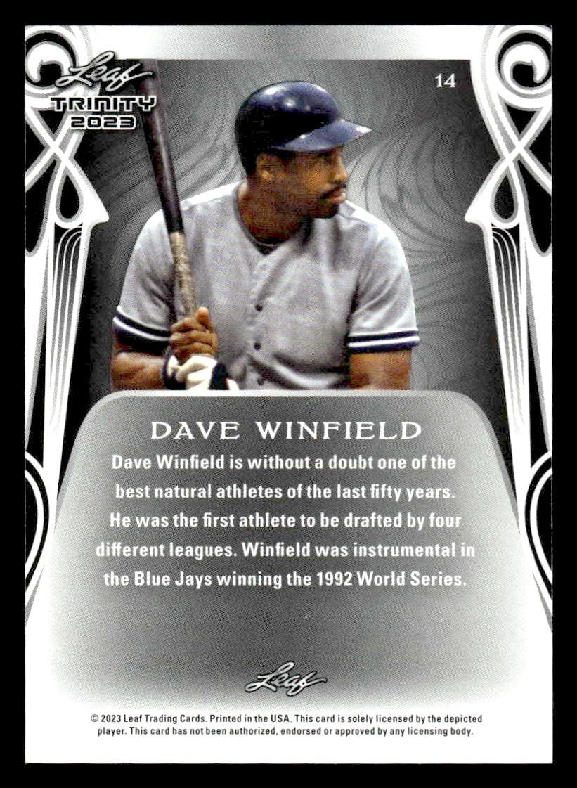 2023 Leaf Trinity #14 Dave Winfield