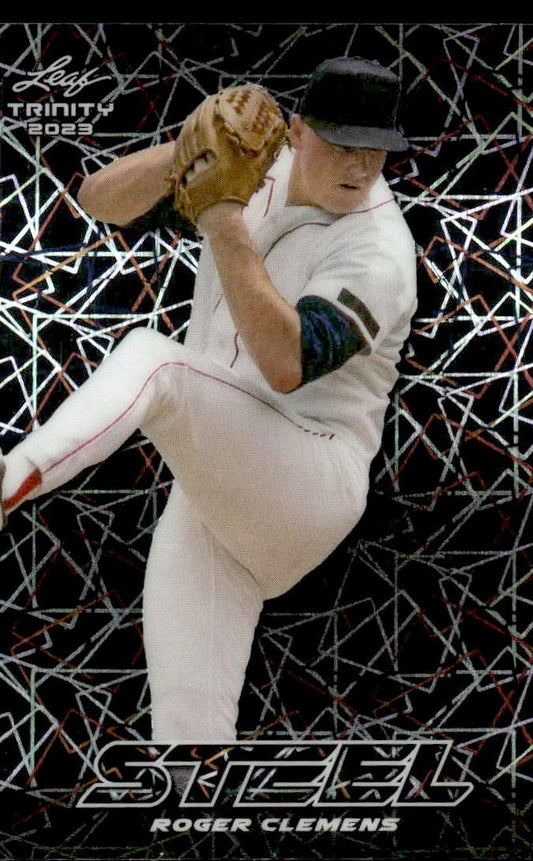 2023 Leaf Trinity #S-62 Roger Clemens Steel Lazer Silver