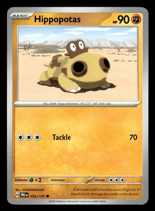 SV: Prismatic Evolutions #052/131 Hippopotas Common