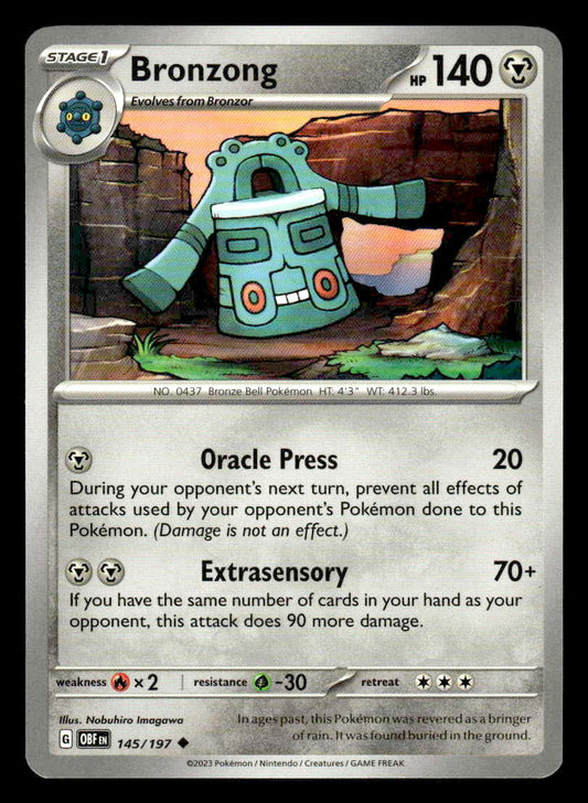 SV03: Obsidian Flames #145/197 Bronzong Uncommon