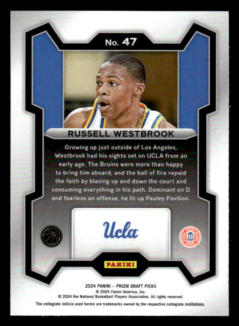 2024 Panini Prizm Draft Picks #47 Russell Westbrook