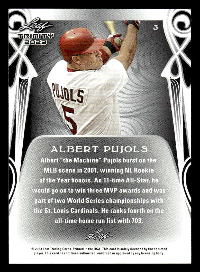 2023 Leaf Trinity #3 Albert Pujols
