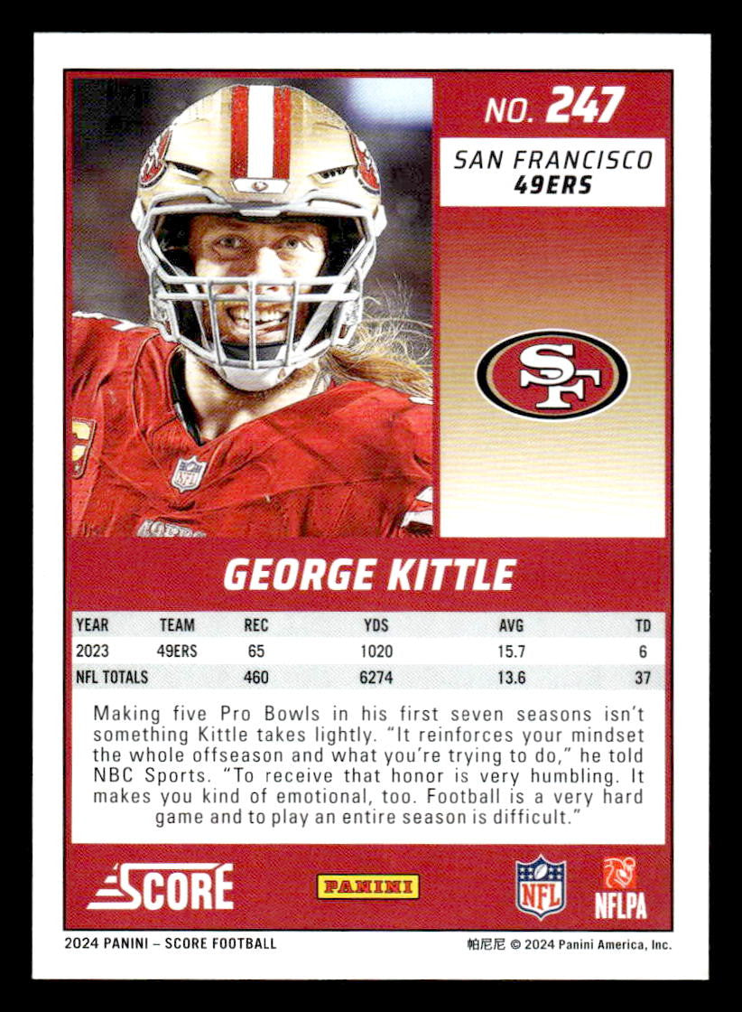 2024 Score #247 George Kittle