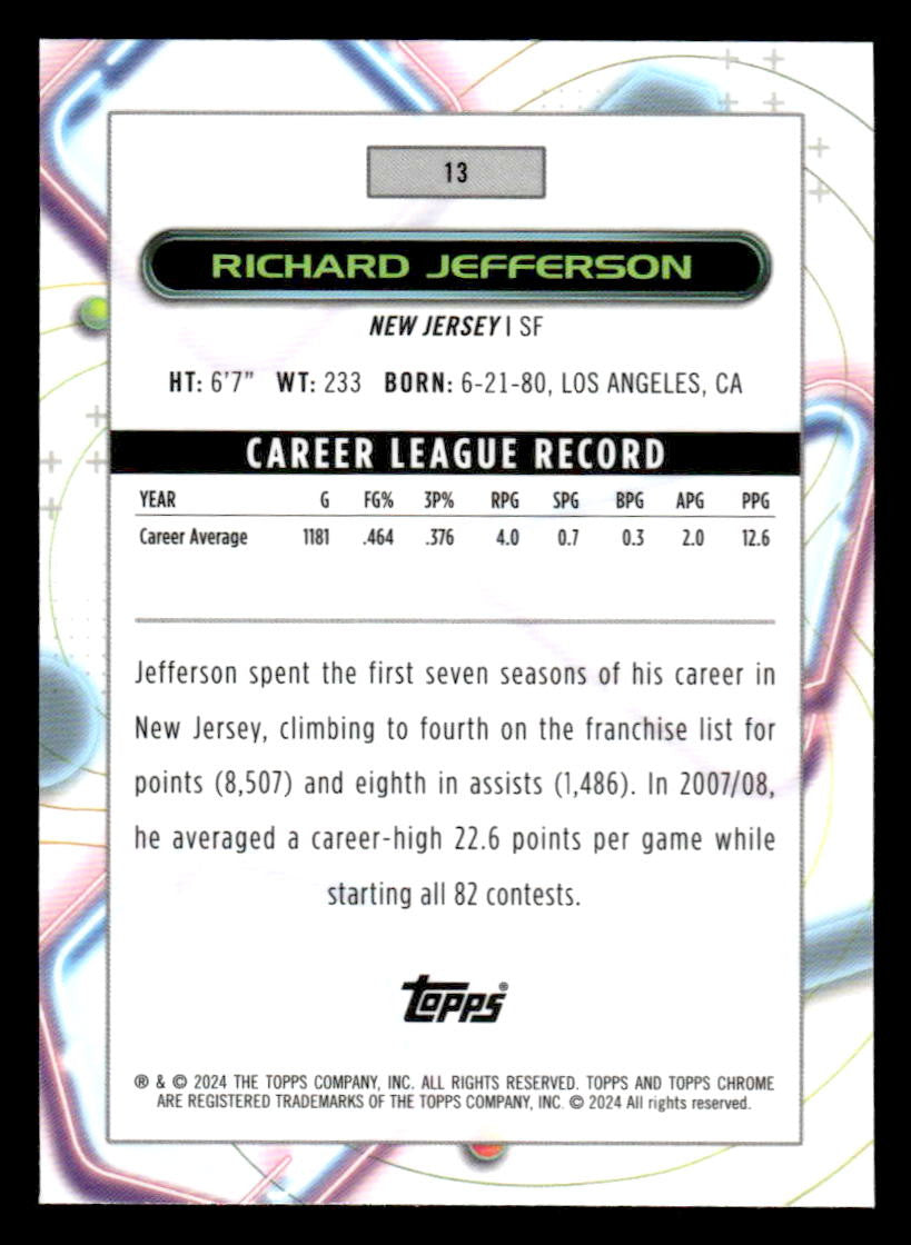 2023-24 Topps Chrome Cosmic #13 Richard Jefferson