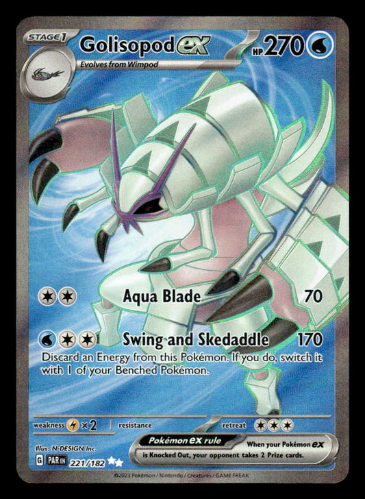 SV04: Paradox Rift #221/182 Golisopod ex Ultra Rare