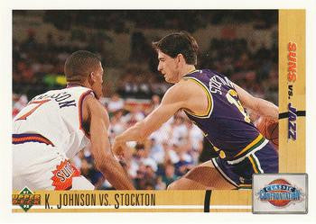 1991-92 Upper Deck #32 K. Johnson vs. Stockton