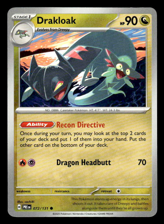 SV: Prismatic Evolutions #072/131 Drakloak Common