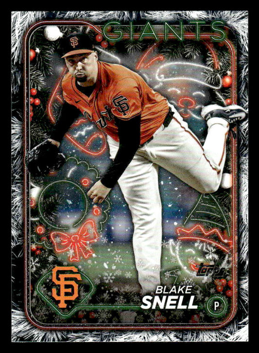 2024 Topps Holiday #H21 Blake Snell Holiday Tree