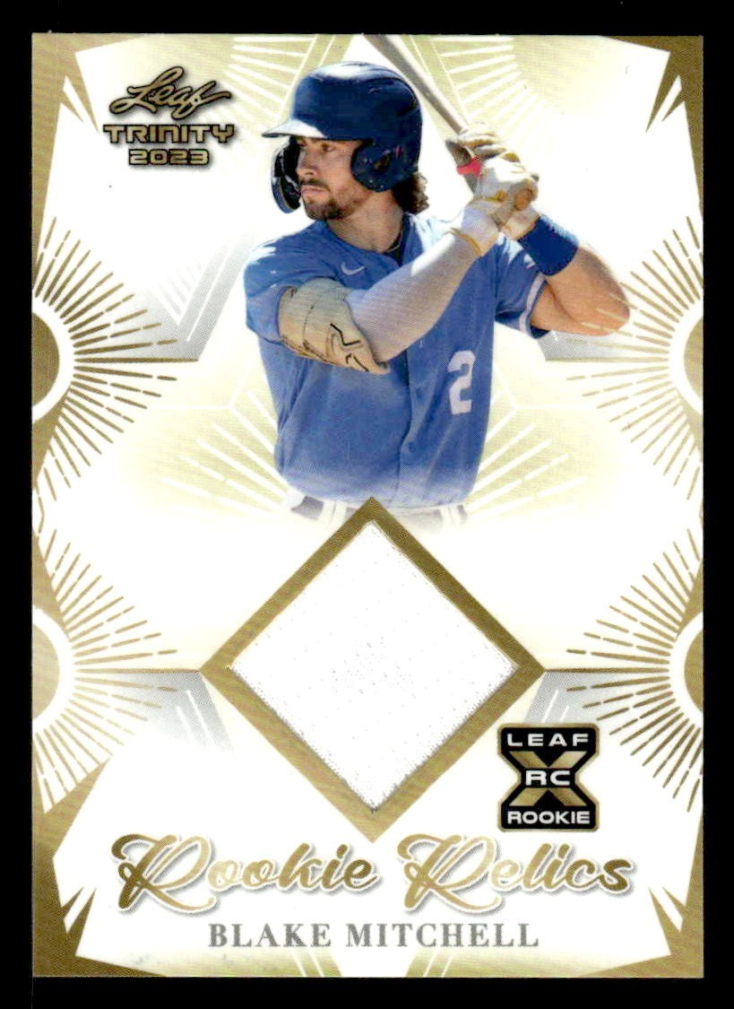 2023 Leaf Trinity #RR-9 Blake Mitchell Rookie Relics