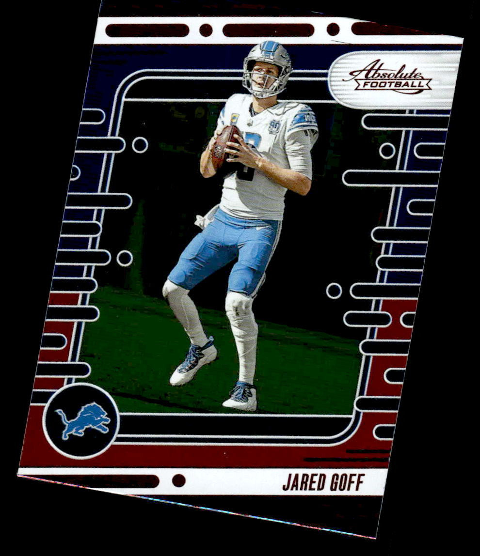 2024 Panini Absolute #35 Jared Goff Red and Blue