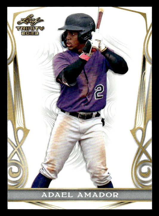 2023 Leaf Trinity #1 Adael Amador