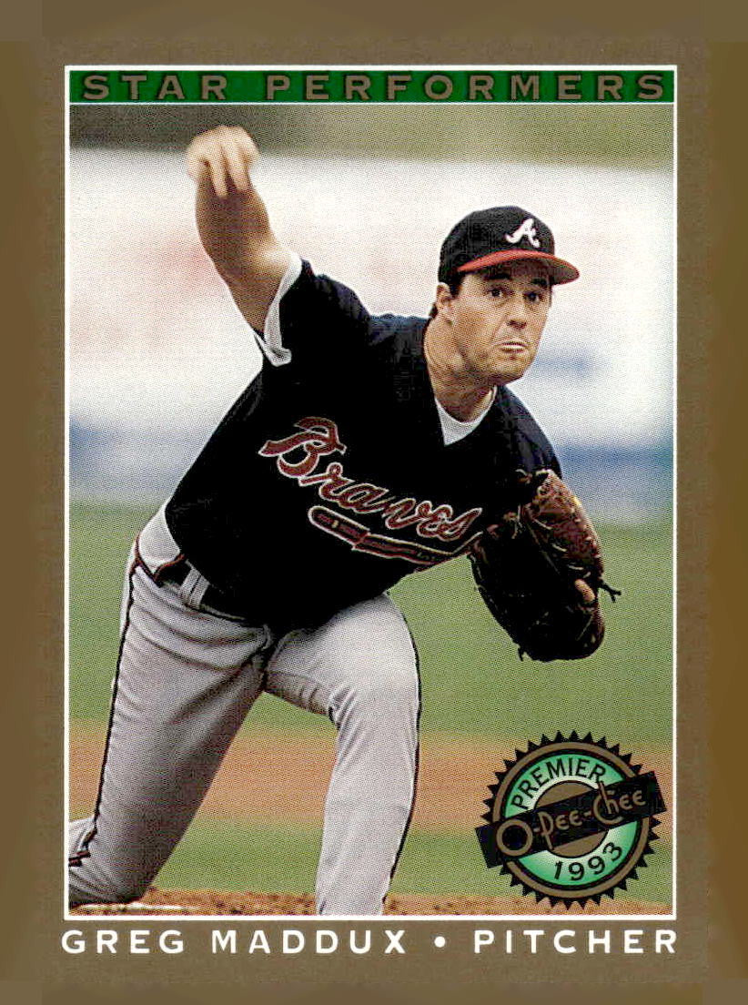 1993 O-Pee-Chee Premier #19 Greg Maddux Pee-Chee Premier - Star Performers