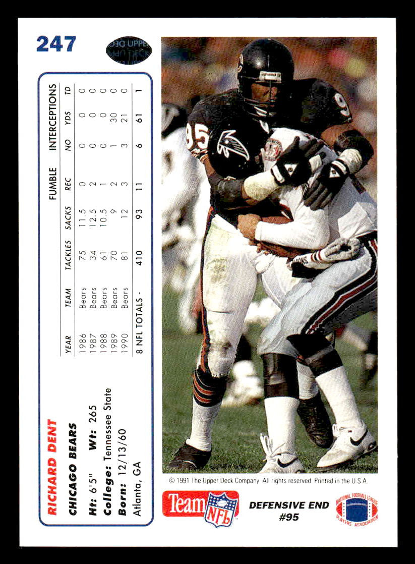 1991 Upper Deck #247 Richard Dent
