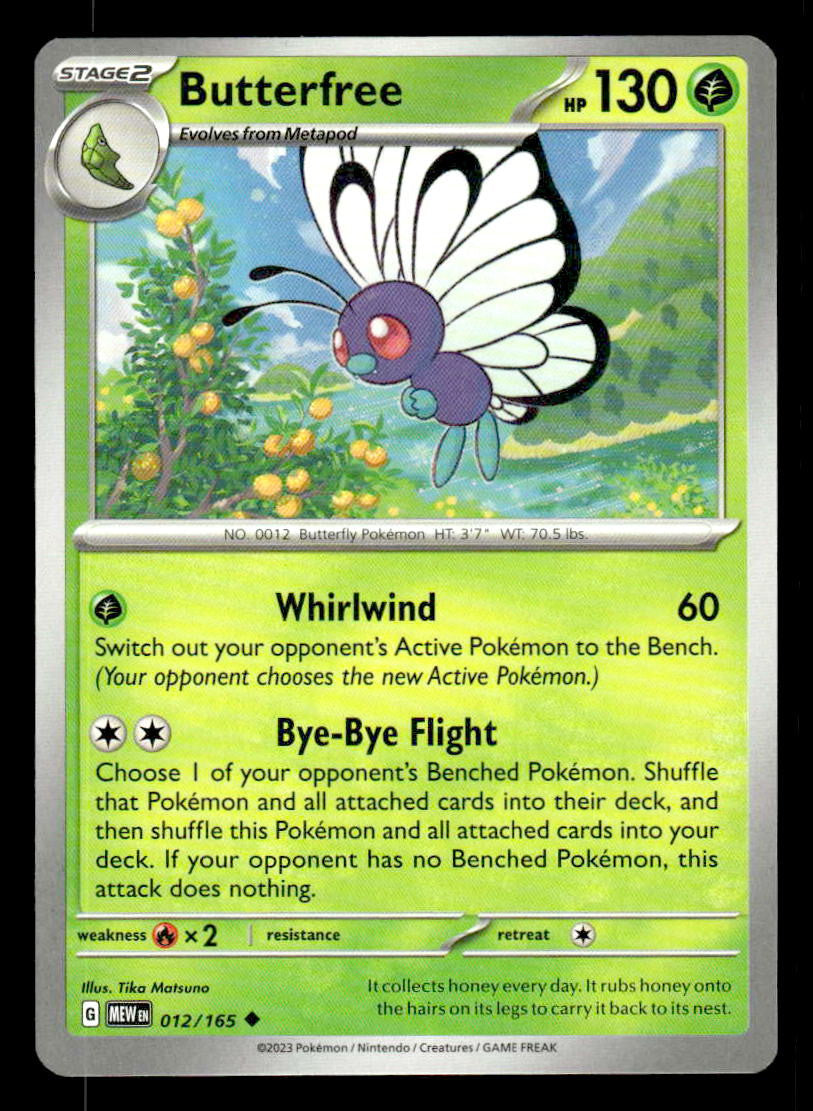 SV: Scarlet & Violet 151 #012/165 Butterfree