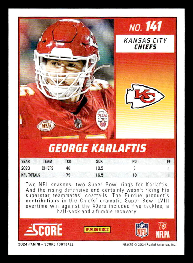 2024 Score #141 George Karlaftis