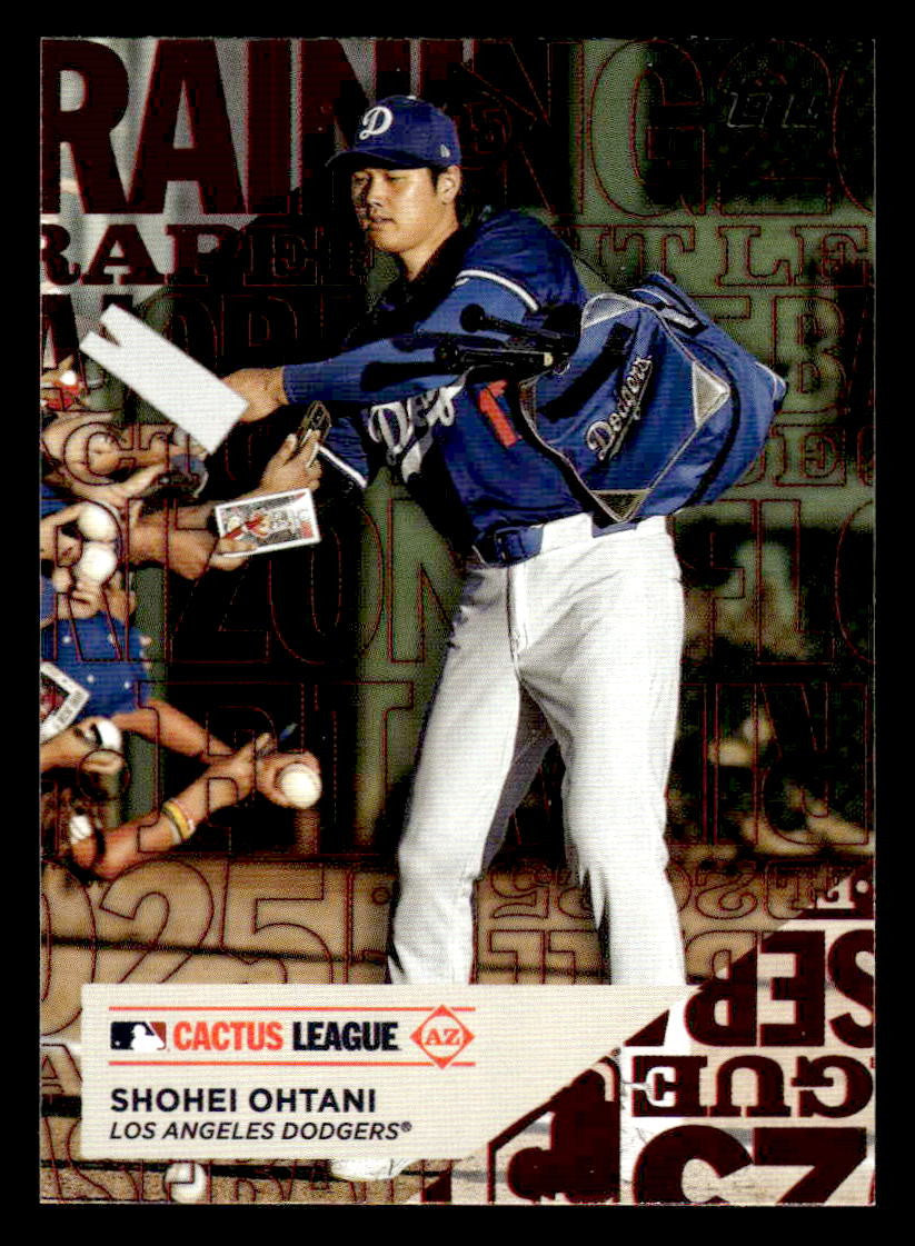 2025 Topps #TG-10 Shohei Ohtani Training Grounds