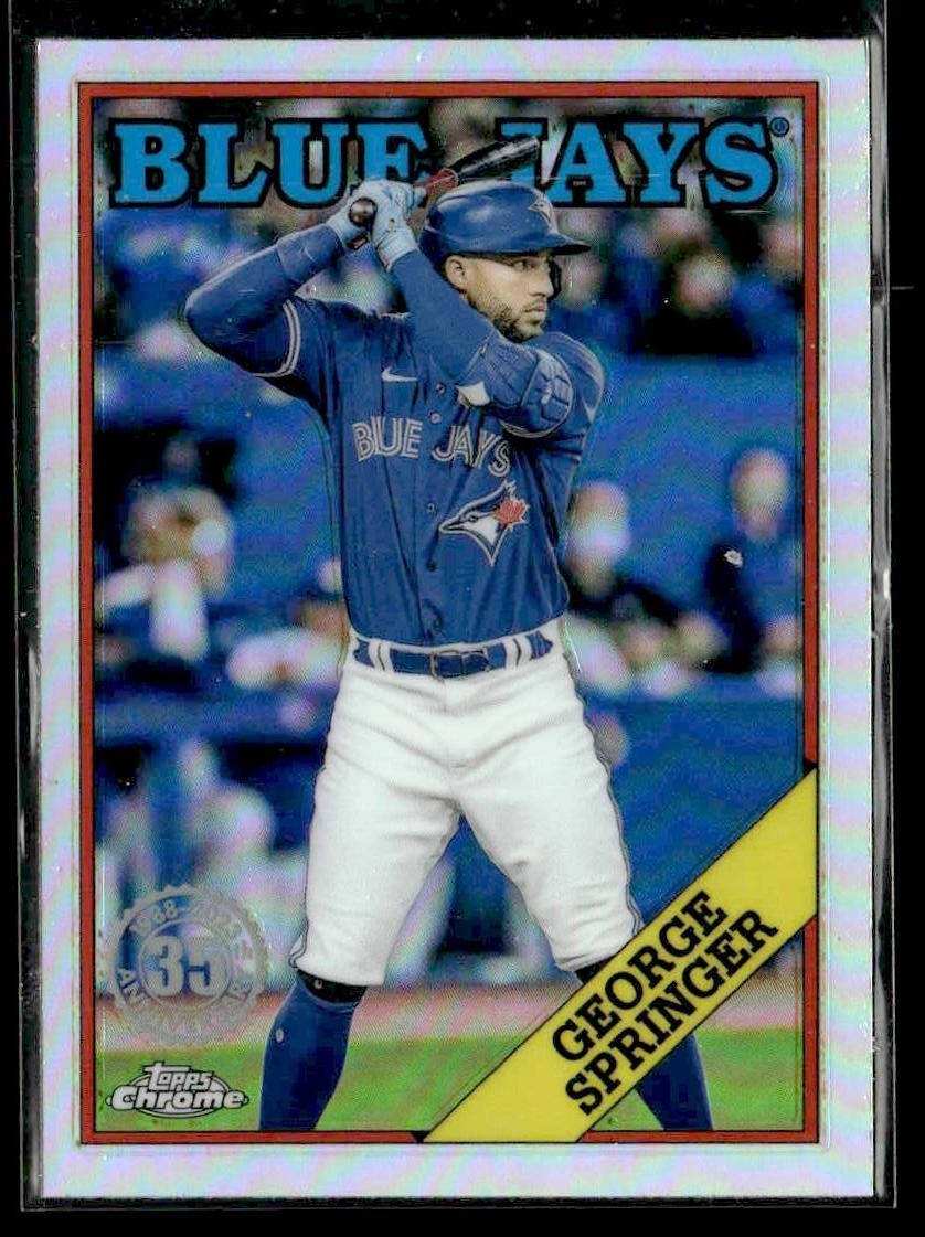 2023 Topps Chrome #88BC-19 George Springer 1988 Topps Baseball 35th Anniversary