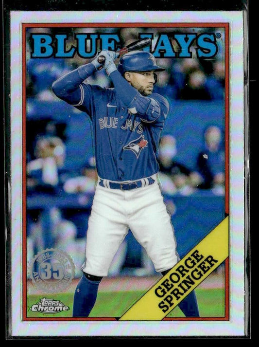 2023 Topps Chrome #88BC-19 George Springer 1988 Topps Baseball 35th Anniversary