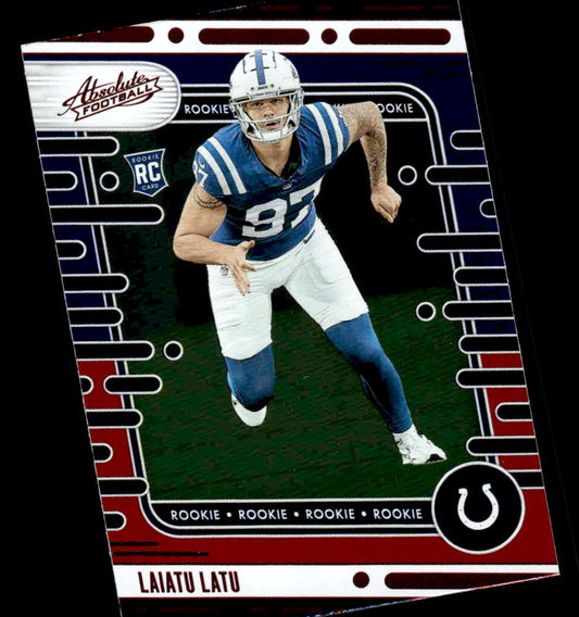 2024 Panini Absolute #115 Laiatu Latu Red and Blue