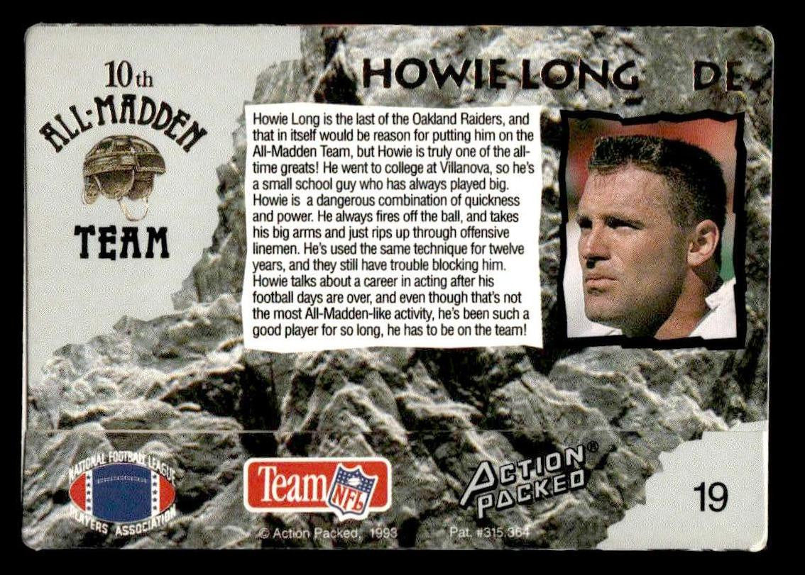 1993 Action Packed All-Madden #19 Howie Long