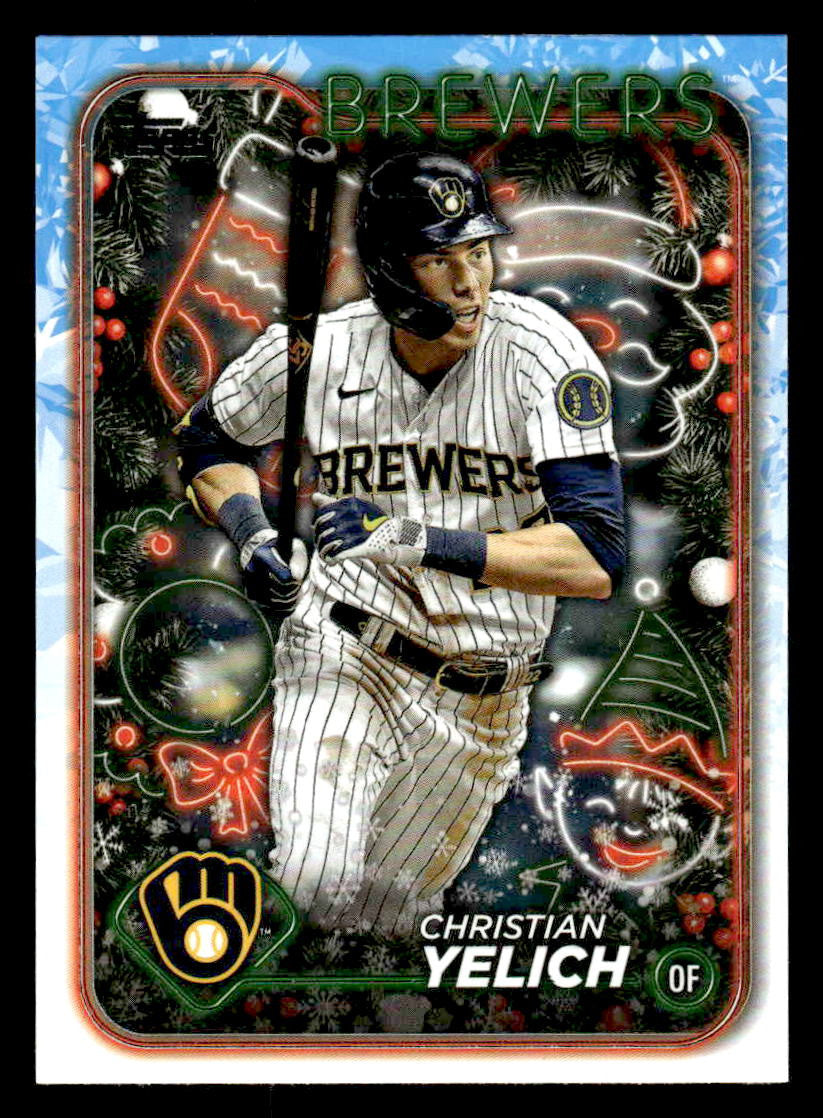 2024 Topps Holiday #H140 Christian Yelich