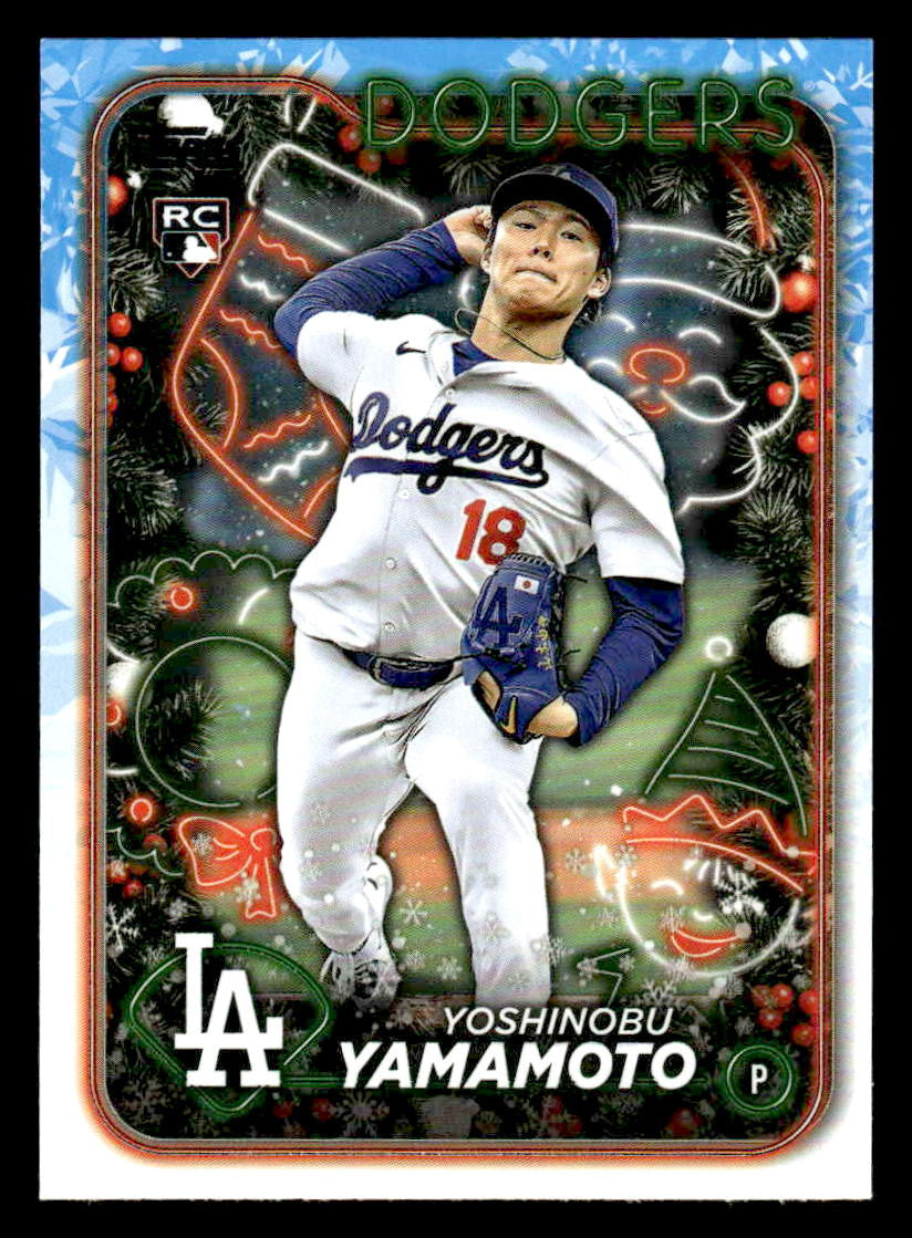 2024 Topps Holiday #H88 Yoshinobu Yamamoto
