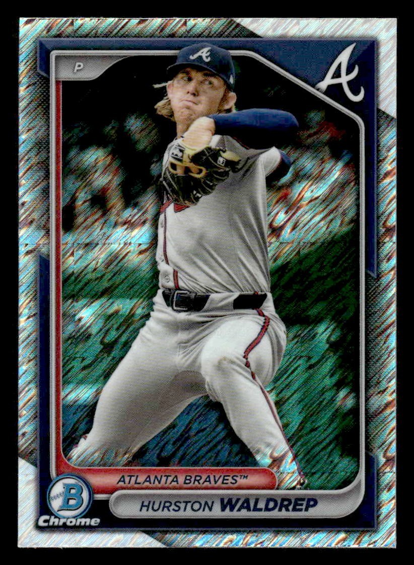 2024 Bowman Chrome #BCP-190 Hurston Waldrep Prospects Shimmer Refractors