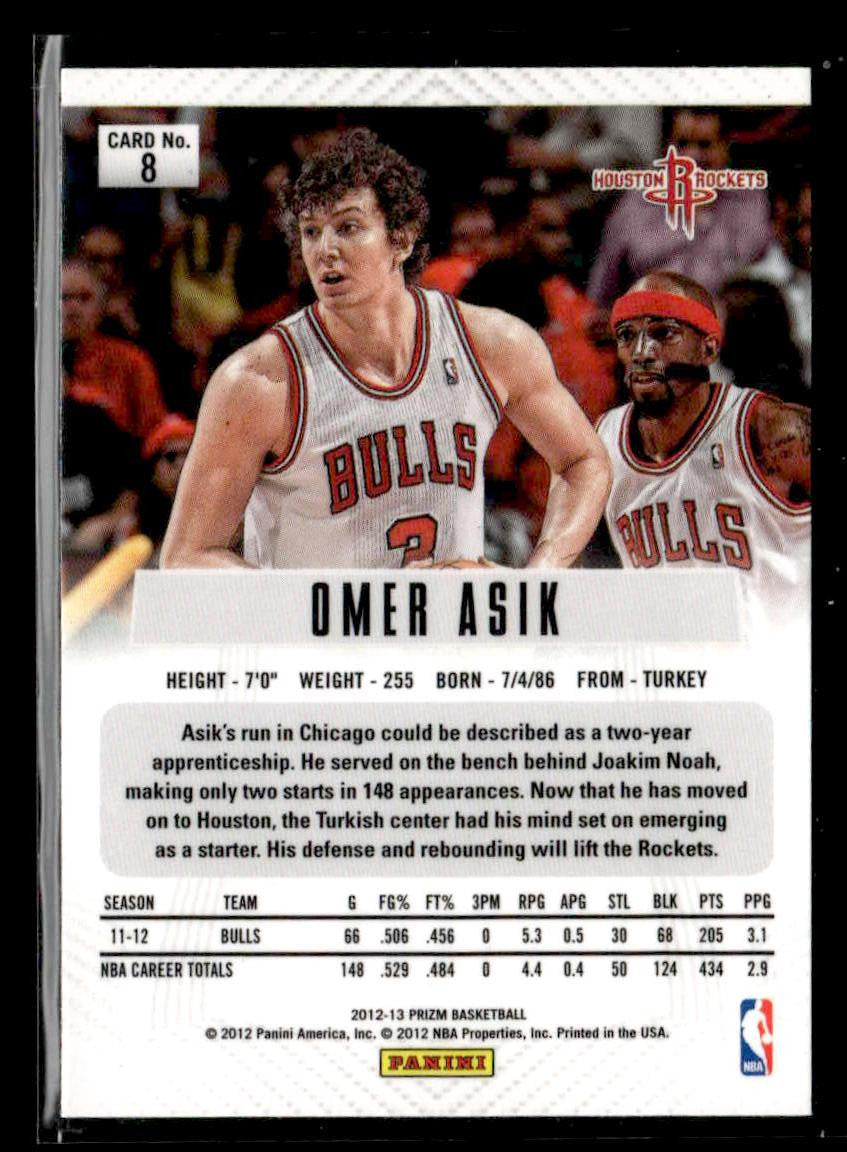 2012-13 Panini Prizm #8 Omer Asik