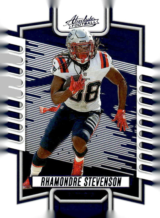 2023 Panini Absolute #39 Rhamondre Stevenson Blue