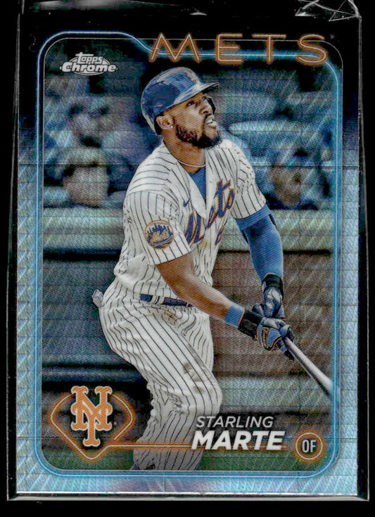 2024 Topps Chrome #257 Starling Marte Prism Refractors