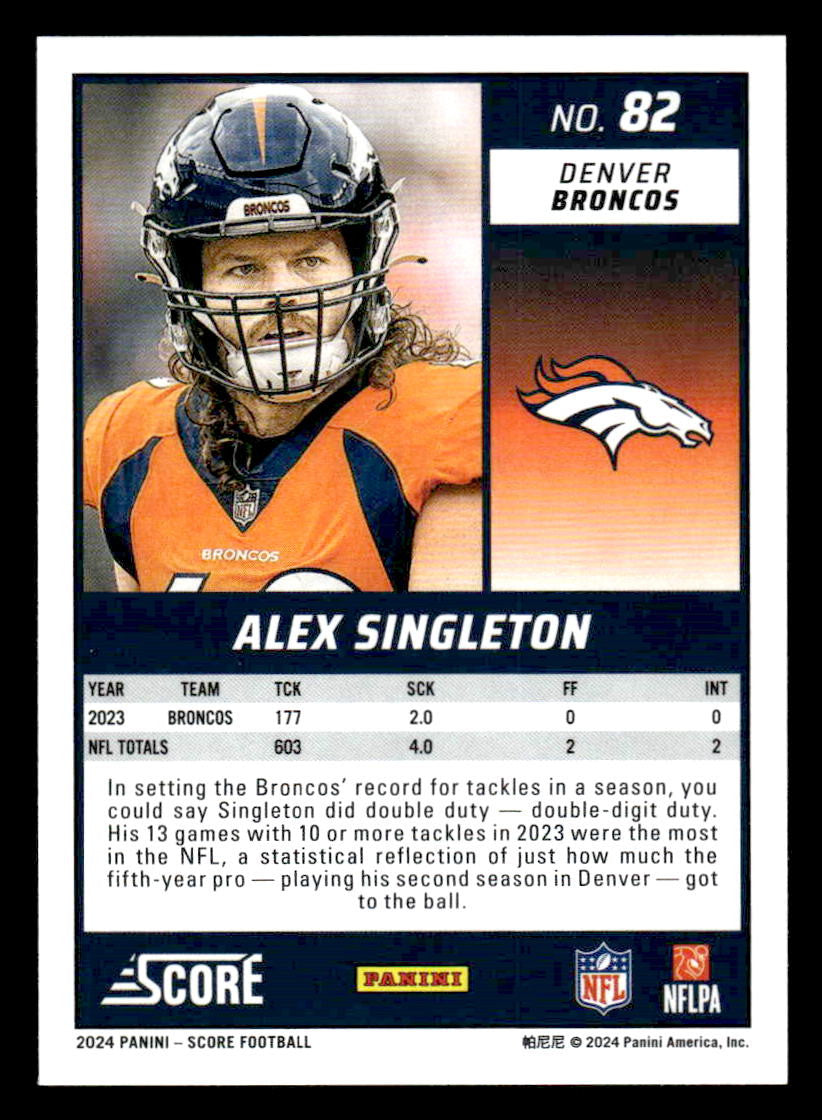 2024 Score #82 Alex Singleton