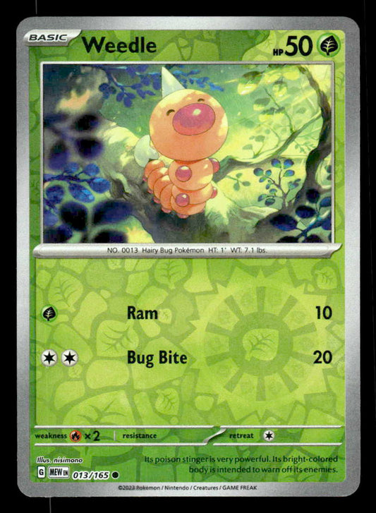 SV: Scarlet & Violet 151 #013/165 Weedle Reverse Holo